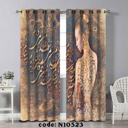 فروش بهترین انواع پرده چاپی طرح نستعلیق